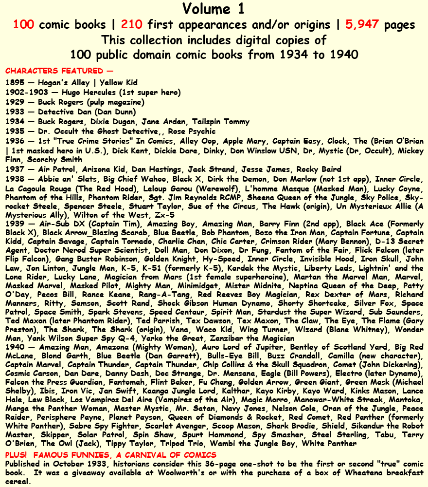 Characters in vol. 1