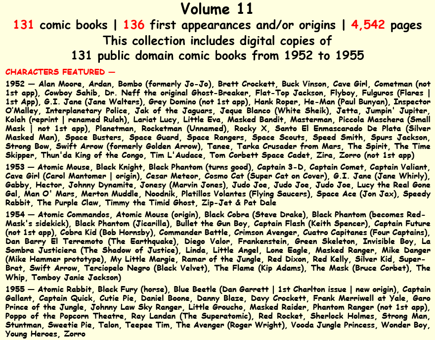 Characters in vol. 11